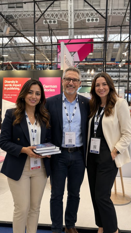 The Crown Publishers at a book fair