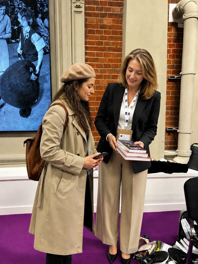The Crown Publishers at a book fair